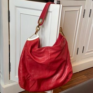 Michael Kors Red Leather Bag